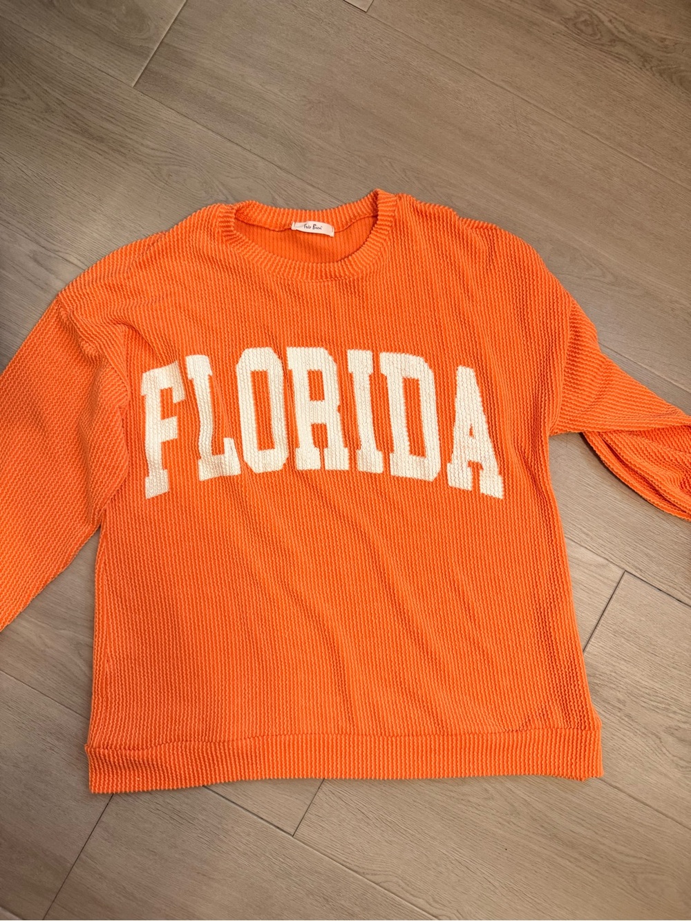 Florida Crewneck Sweatshirt in Bright Orange size XL